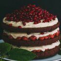 double chocolate layer cake