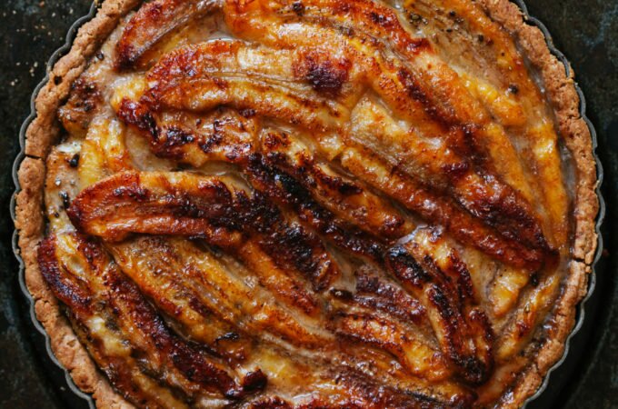 Banana Toffee Tart | Golubka Kitchen