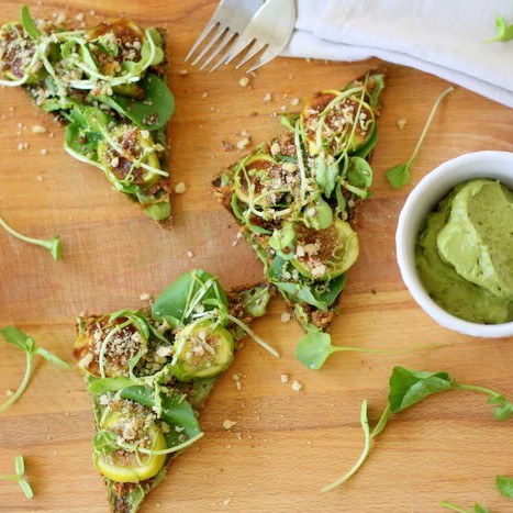Raw Fig and Hazelnut Pizza with Caramelized Onions and Basil Sauce