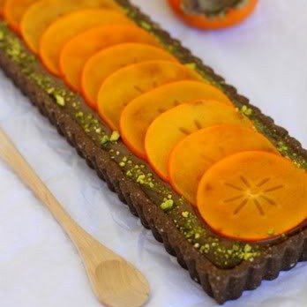 Raw Chocolate Persimmon Tart and a Guest Post at Green Kitchen Stories