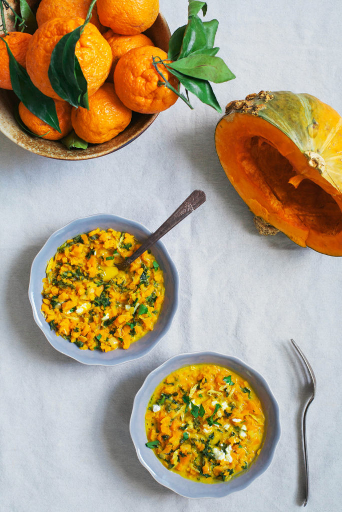 Curried Squash and Kale Riceless Risotto