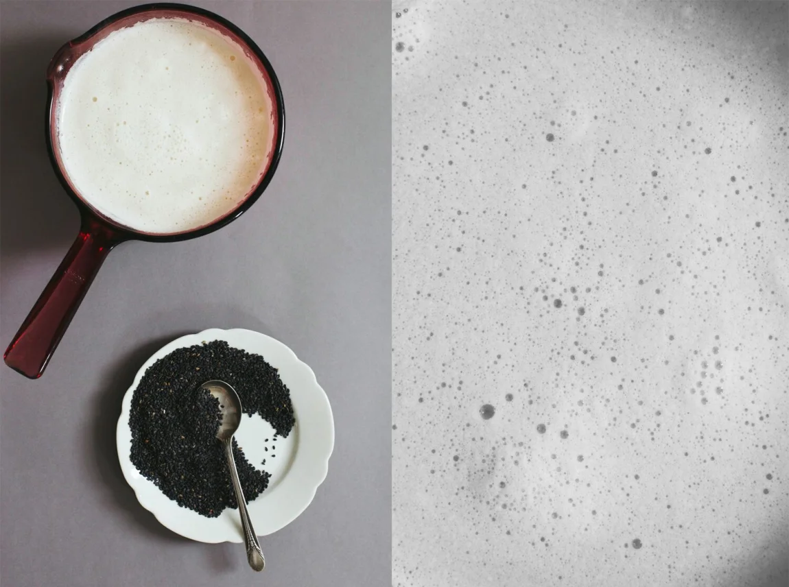 sesame cappuccino