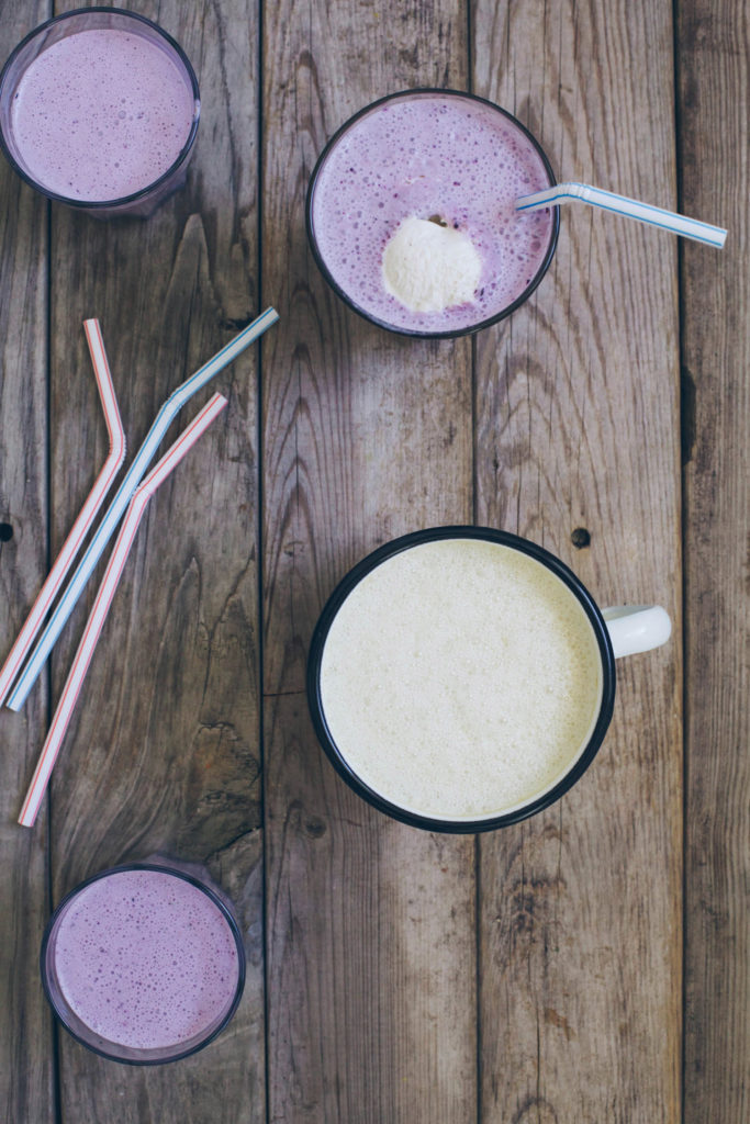 Lavender Milkshake and Chamomile Latte