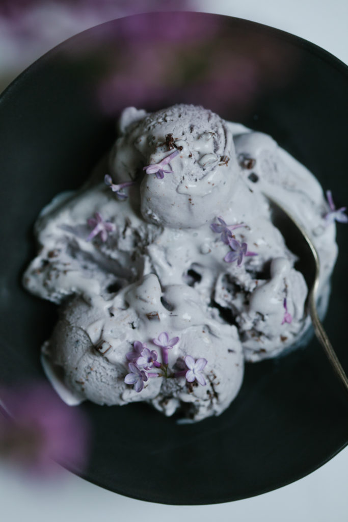 Lavender Ice Cream with Chocolate Tahini Bits — Ice Cream Sunday