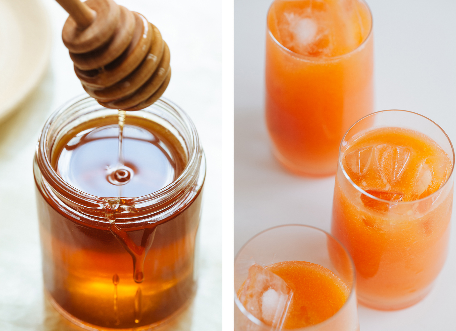 Peach, Honey and Thyme Popsicles | Golubka Kitchen