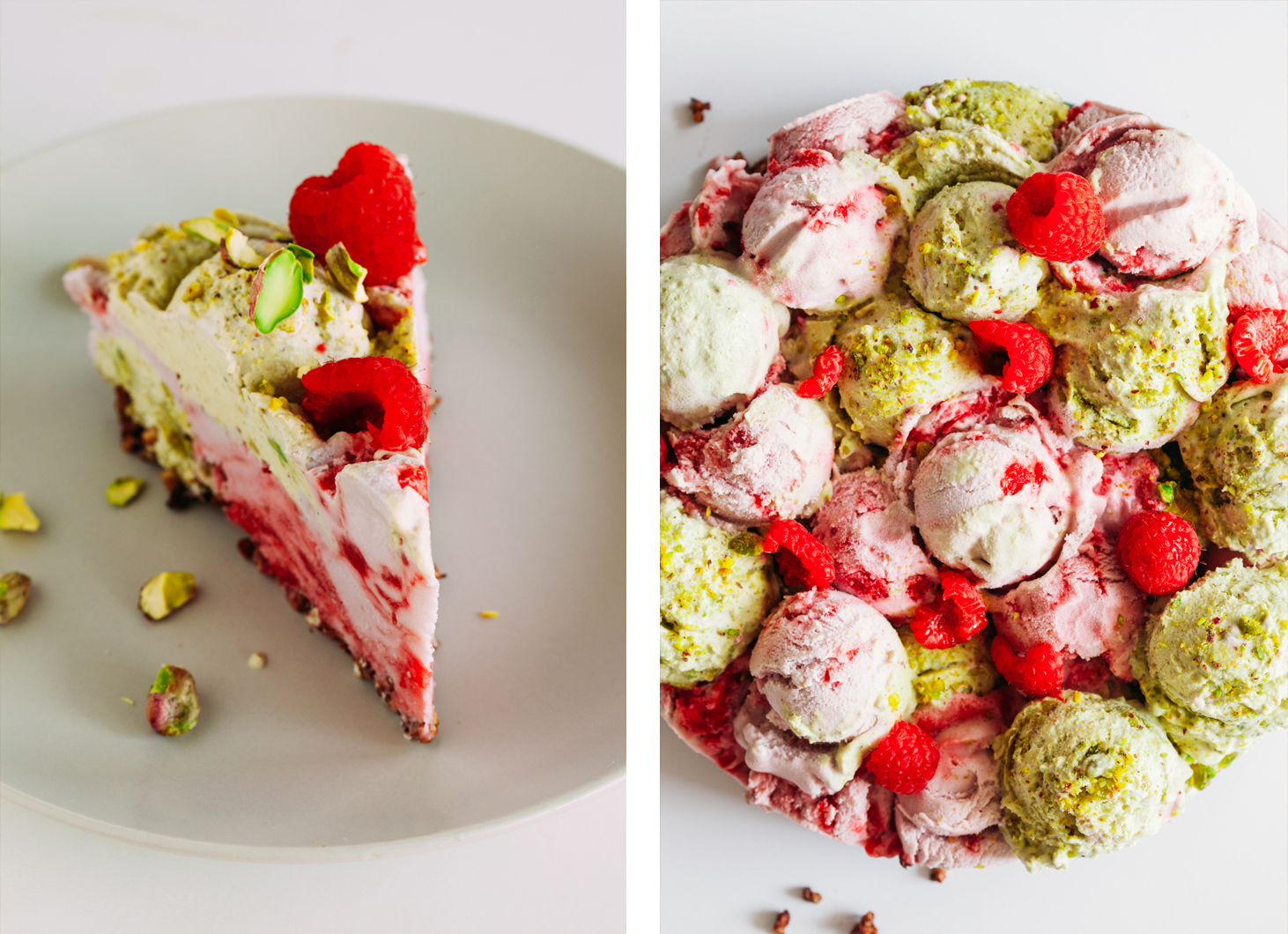 Pistachio and Raspberry Fields Cake | Golubka Kitchen