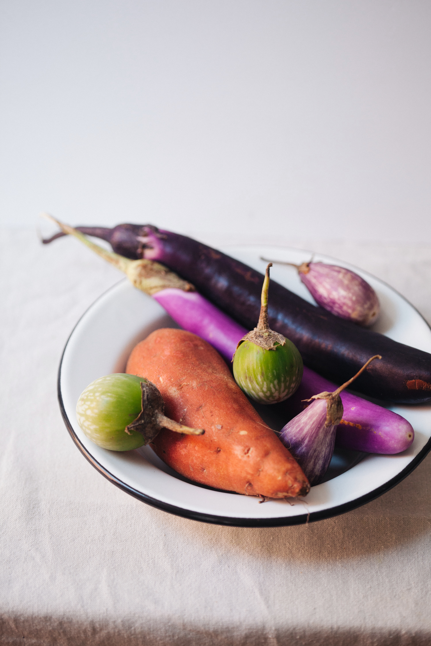 Fig, Sweet Potato and Eggplant Bowl with Hazelnut Vinaigrette | Golubka Kitchen