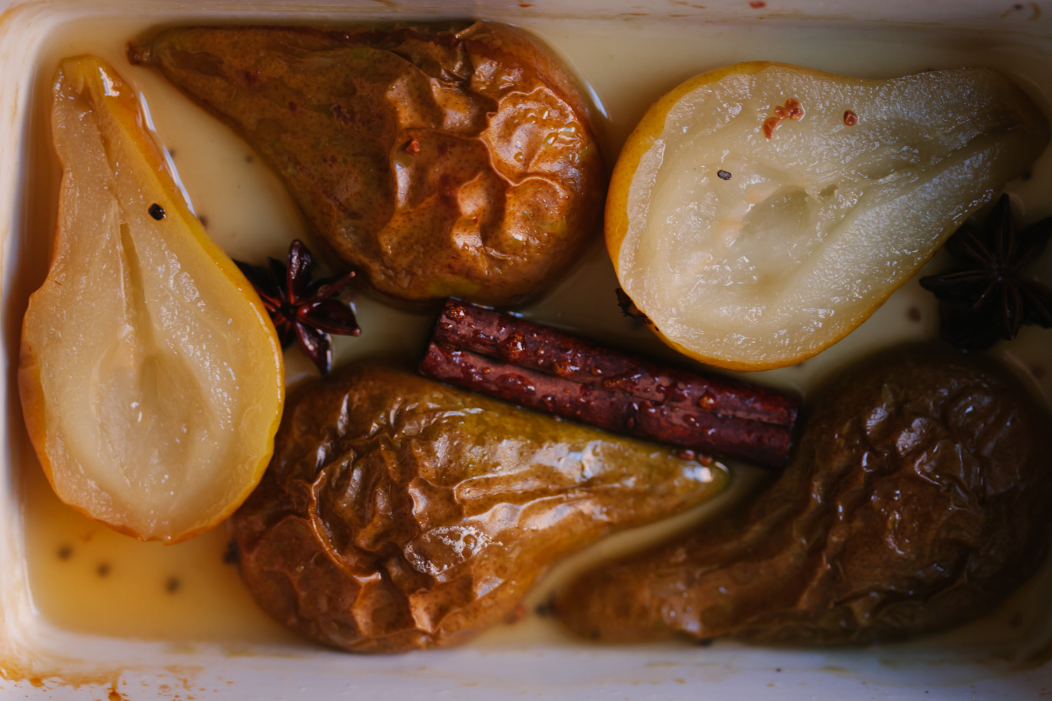 Honey-Roasted Pears with Vanilla Cashew Cream | Golubka Kitchen