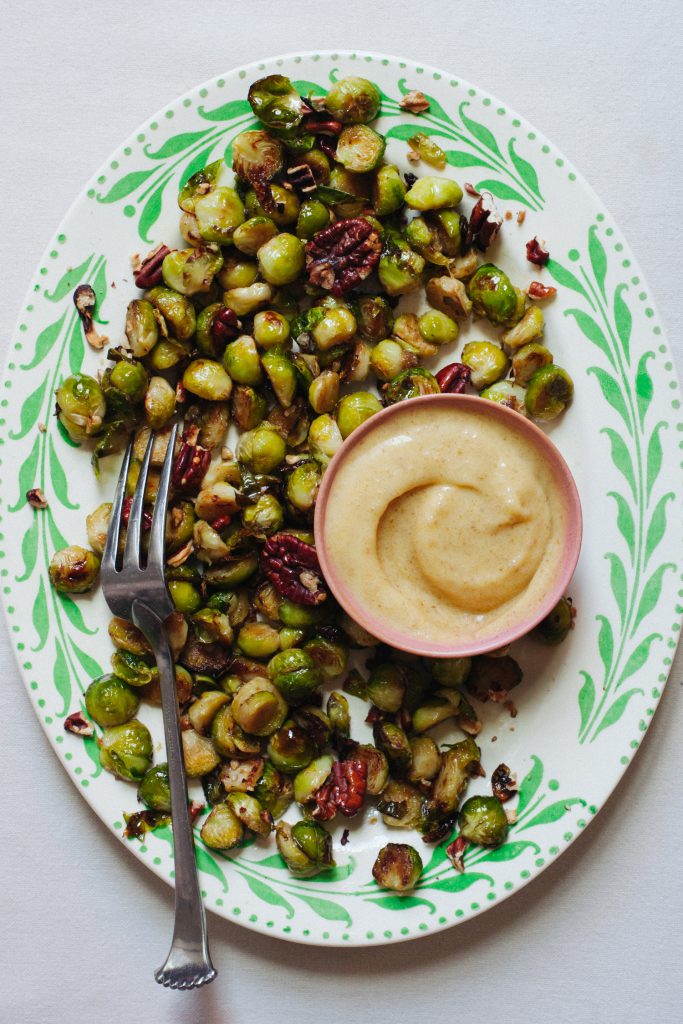 Miso-Date Ghee Brussels Sprouts and How to Make Ghee at Home