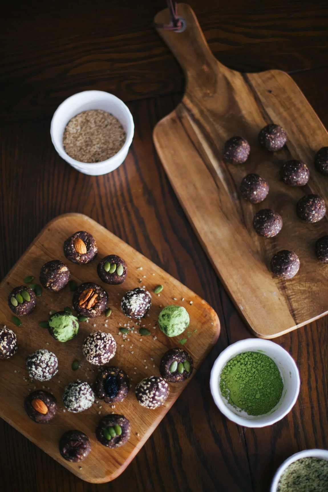 Sweet and Savory Energy Bites, What to Do with Leftover Nut Milk Pulp - Golubka Kitchen