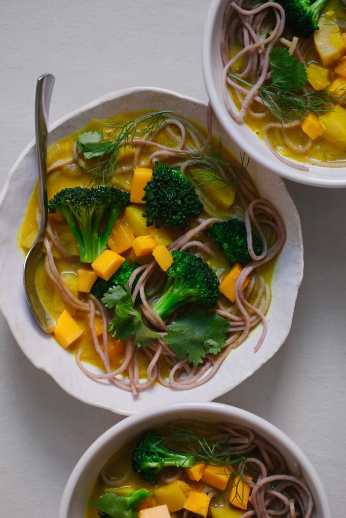 Mango Curry with Fennel and Parsnip