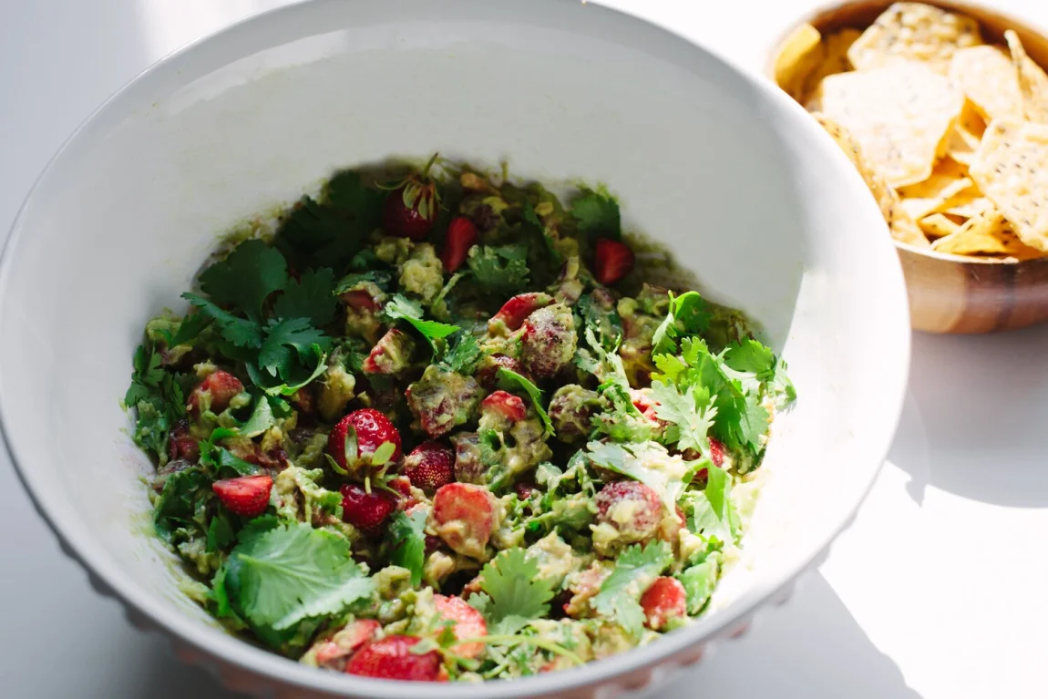 Strawberry Guacamole - Golubka Kitchen
