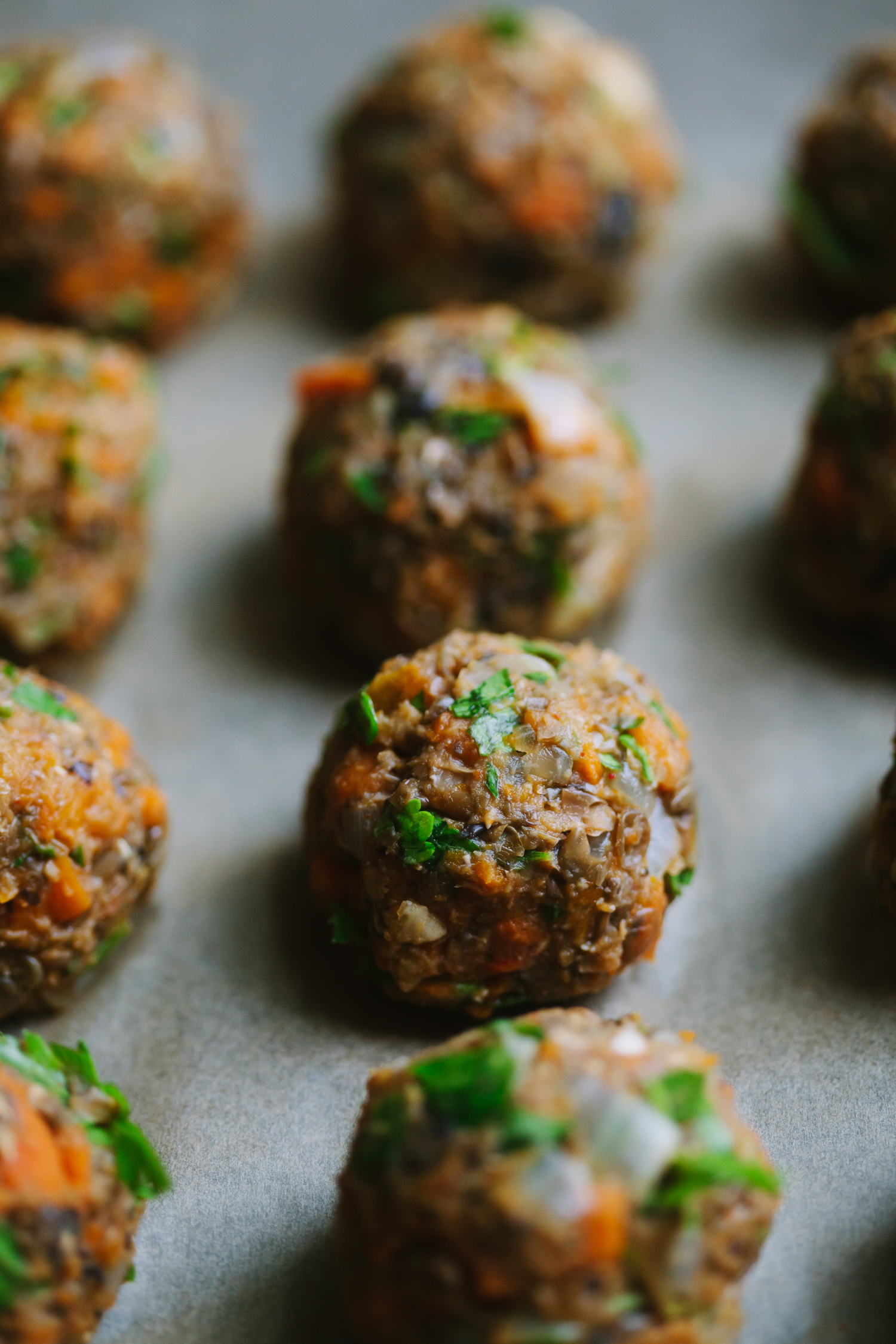 Italian Style Lentil and Mushroom (Not)Meatballs from Pantry to Plate - Golubka Kitchen