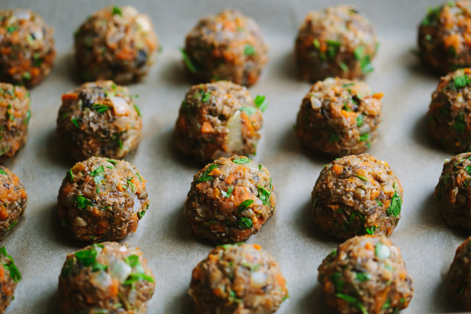 Italian Style Lentil and Mushroom (Not)Meatballs from Pantry to Plate - Golubka Kitchen
