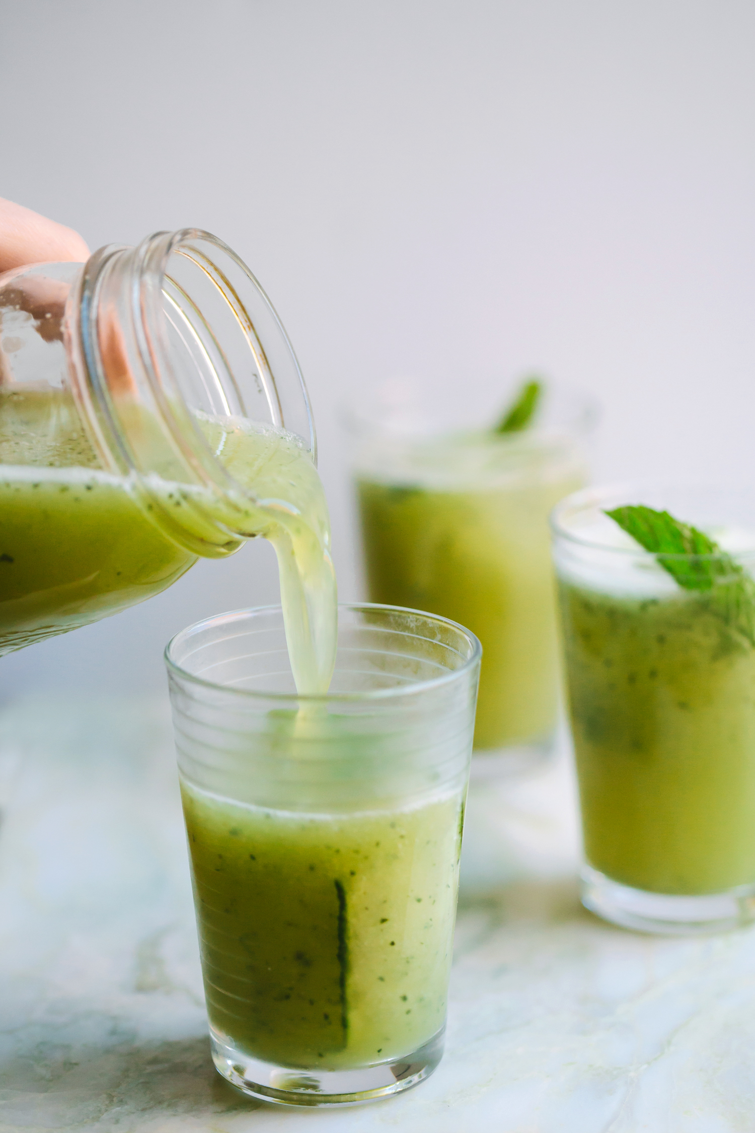 Minty Aloe and Cucumber Lemonade - Golubka Kitchen