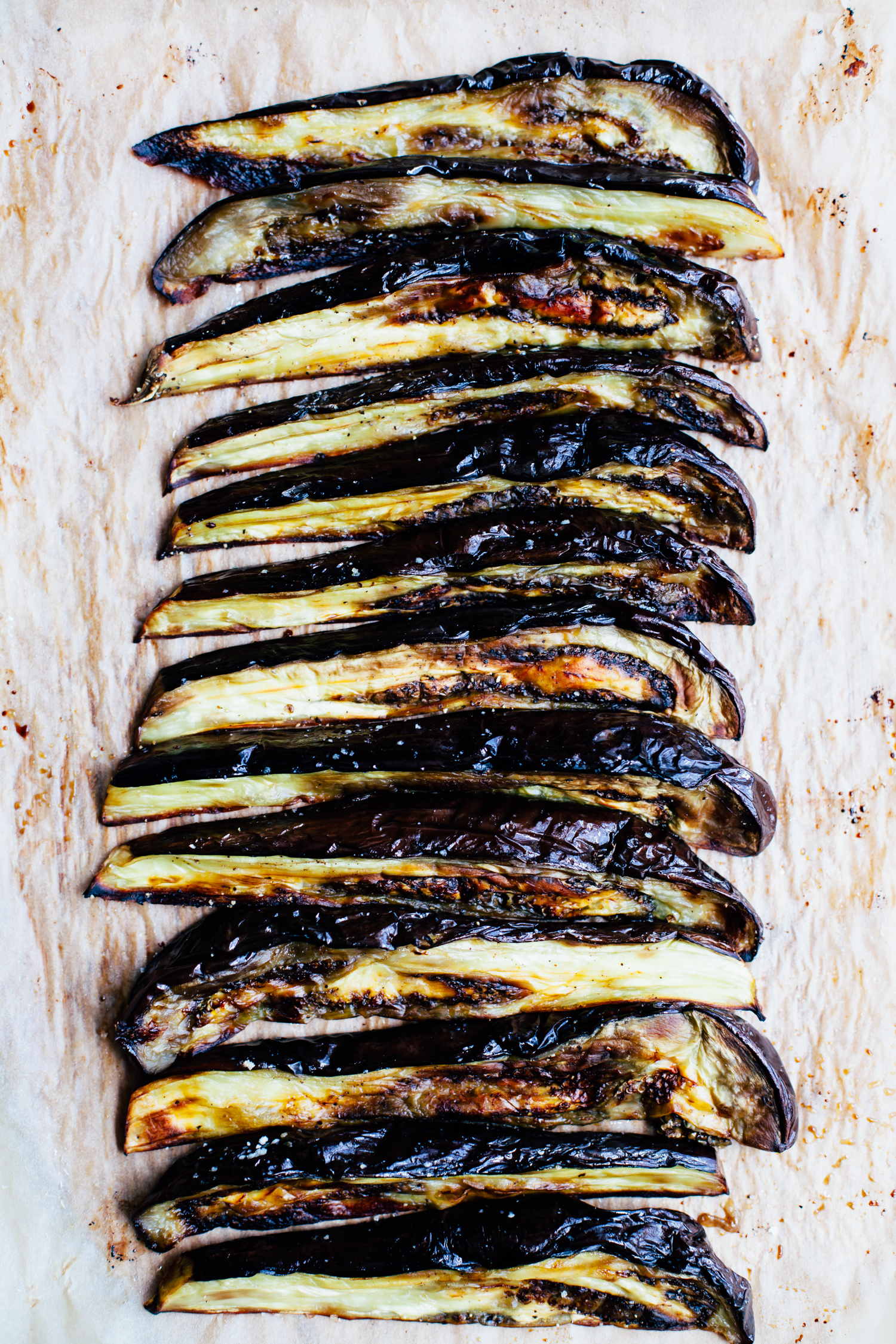 Roasted Eggplant Wedges with Herbed Pistachio Millet - Golubka Kitchen