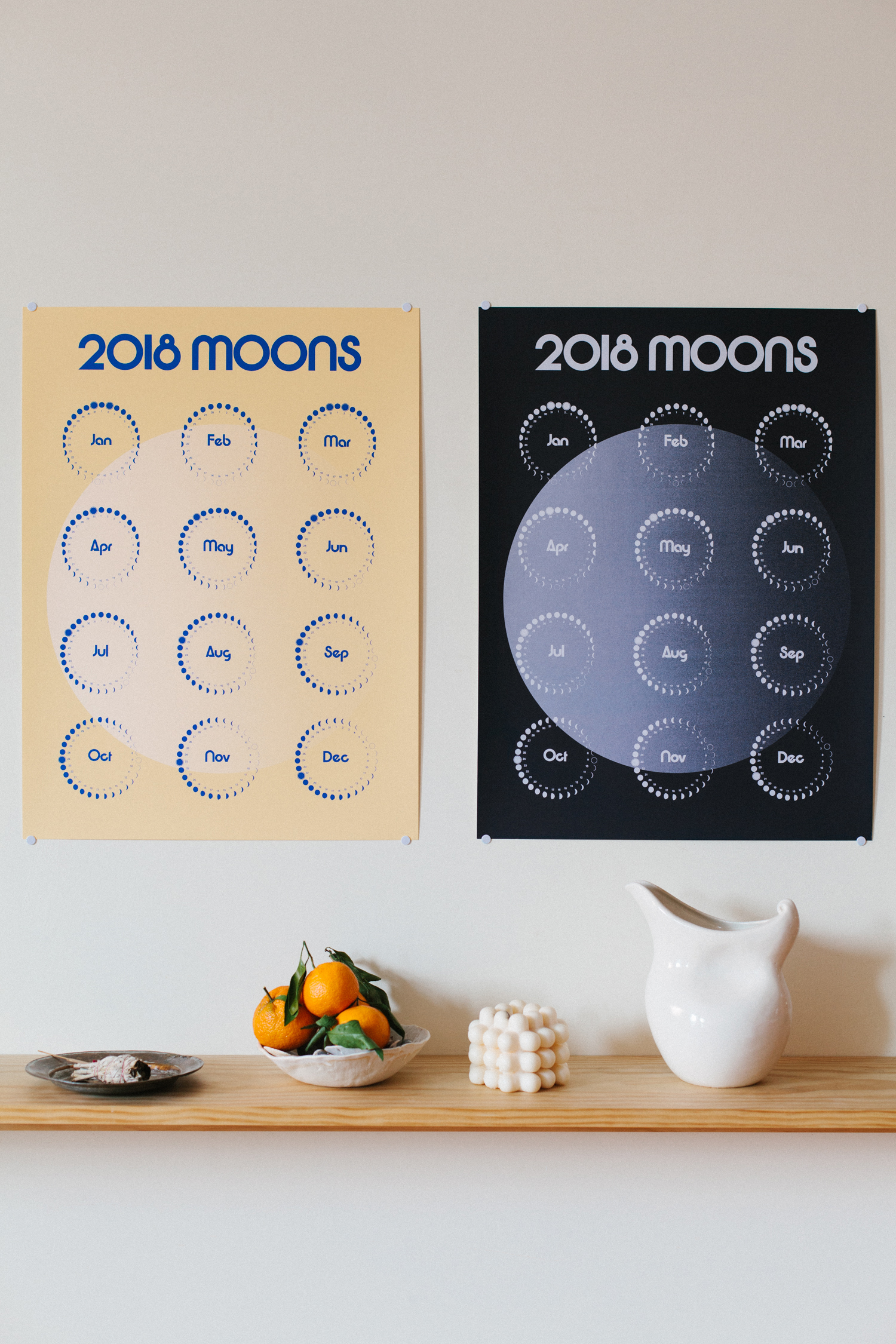 Moon Phase Calendar from m00ns.com - Golubka Kitchen