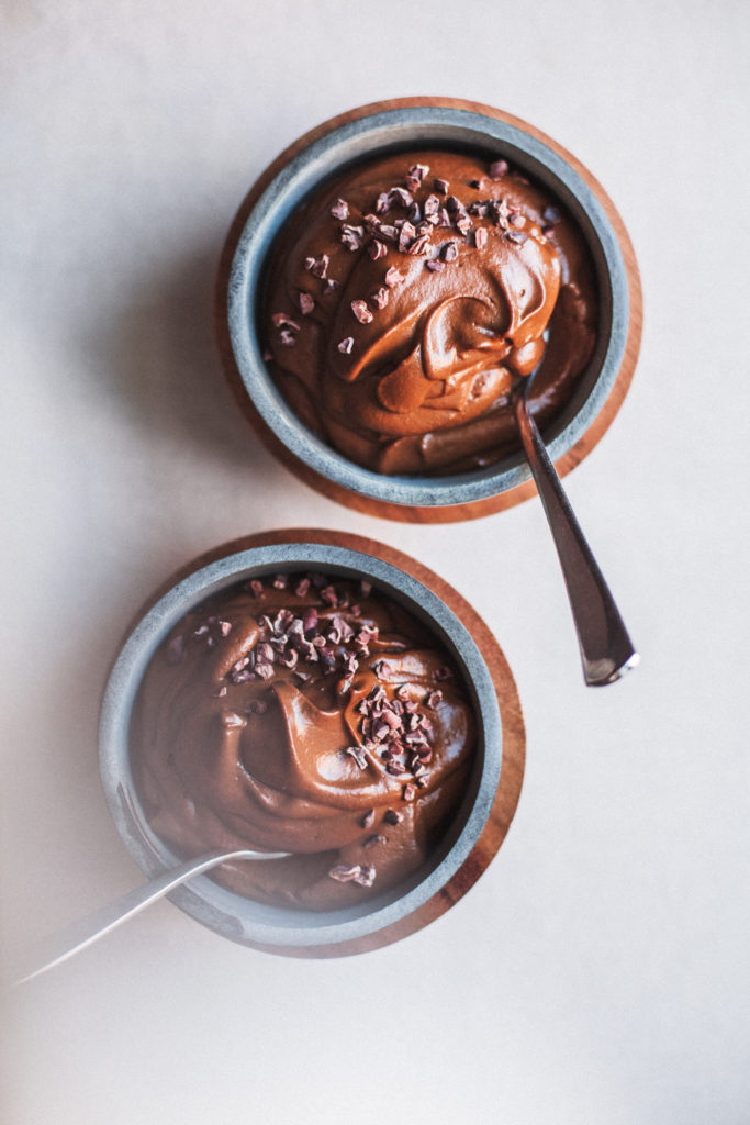 Quick Sweet Potato Chocolate Pudding w/ Adaptogenic Mushrooms