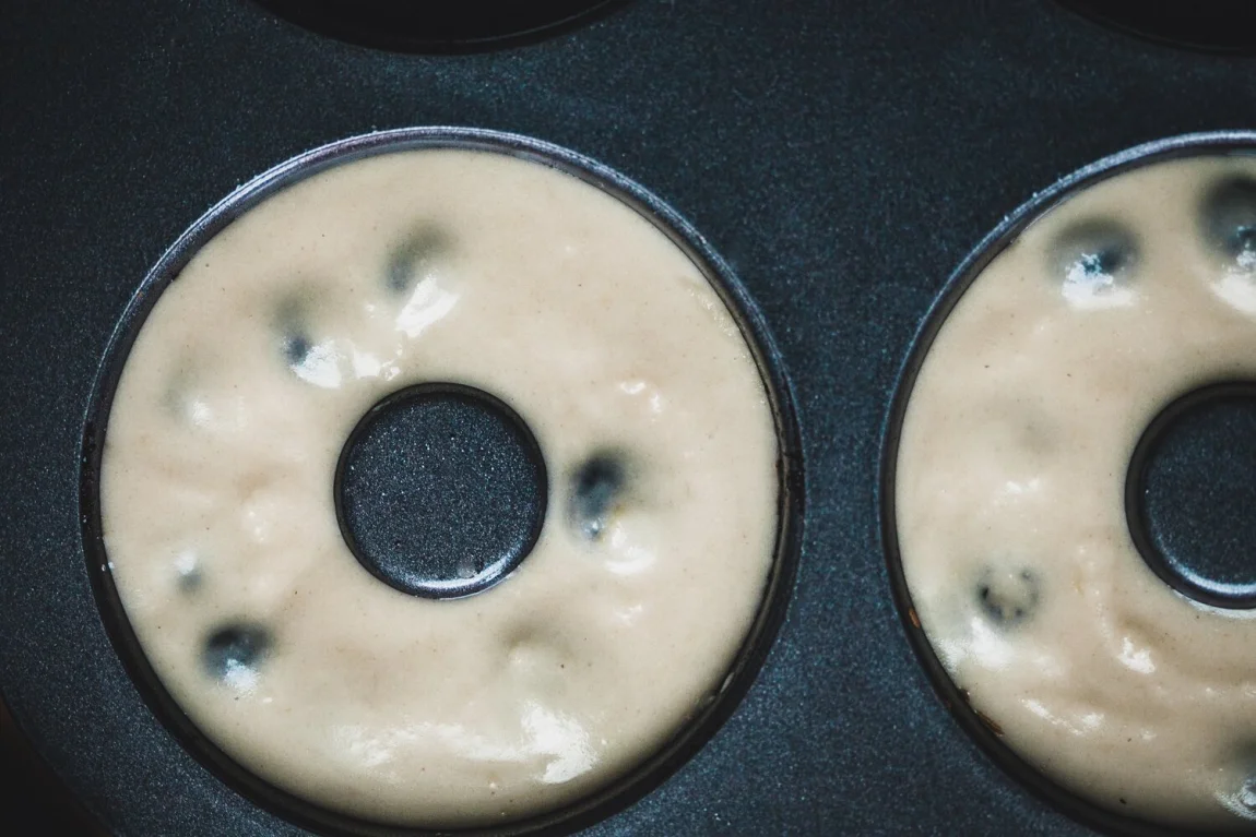 Gluten-Free Lemon Blueberry Donuts with a Coconut Glaze - Golubka Kitchen