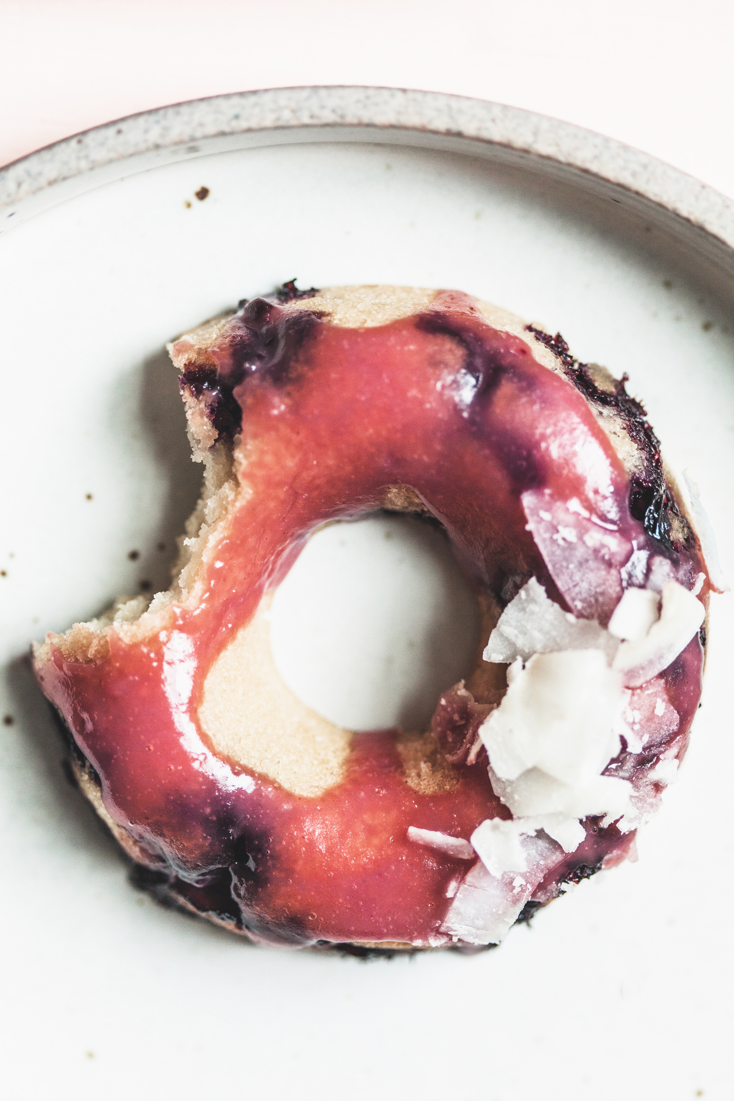 Gluten-Free Lemon Blueberry Donuts with a Coconut Glaze - Golubka Kitchen