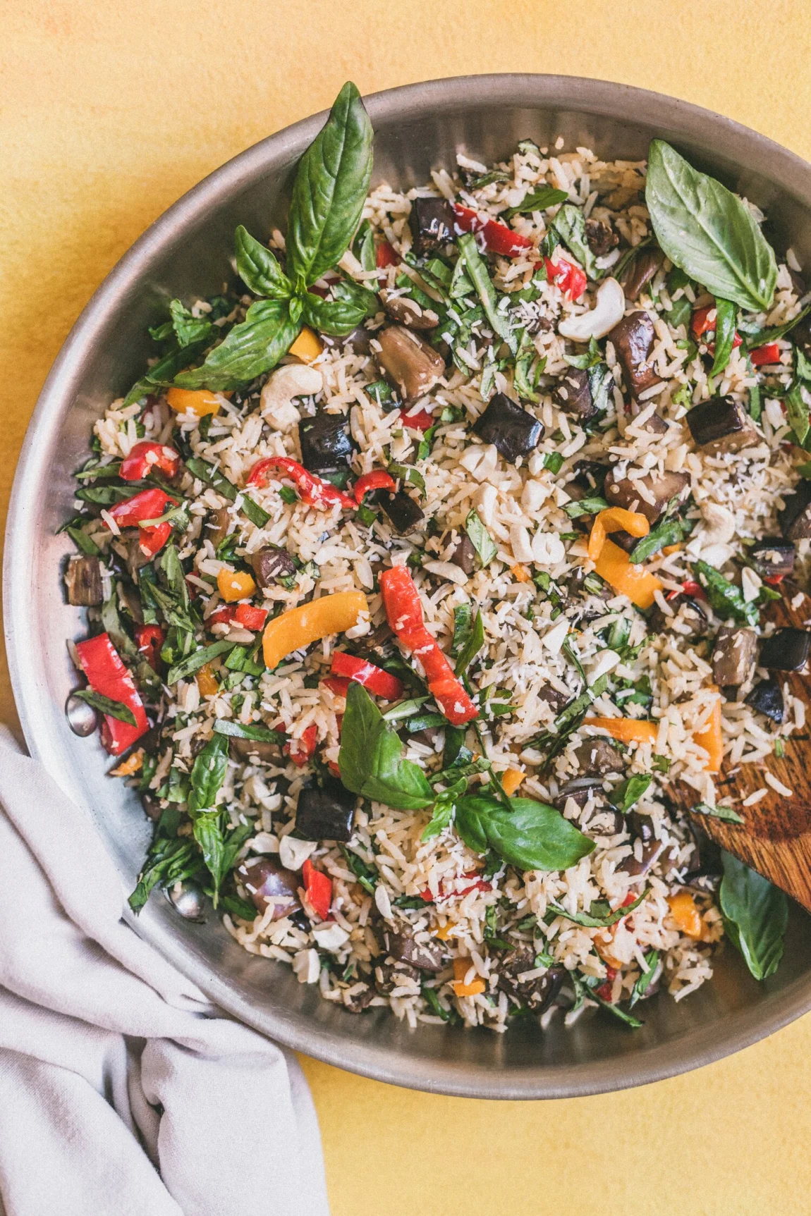 Coconut-Ginger Eggplant Fried Rice - Golubka Kitchen