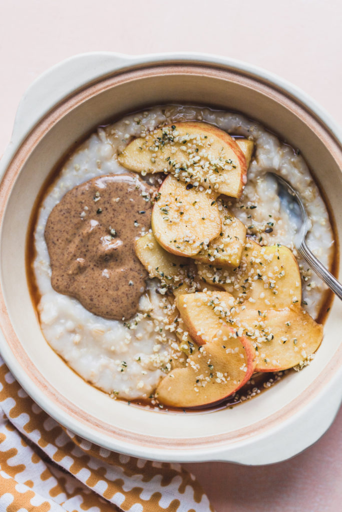 Shortcut Apple Steel Cut Oats + A Day of Eating Video