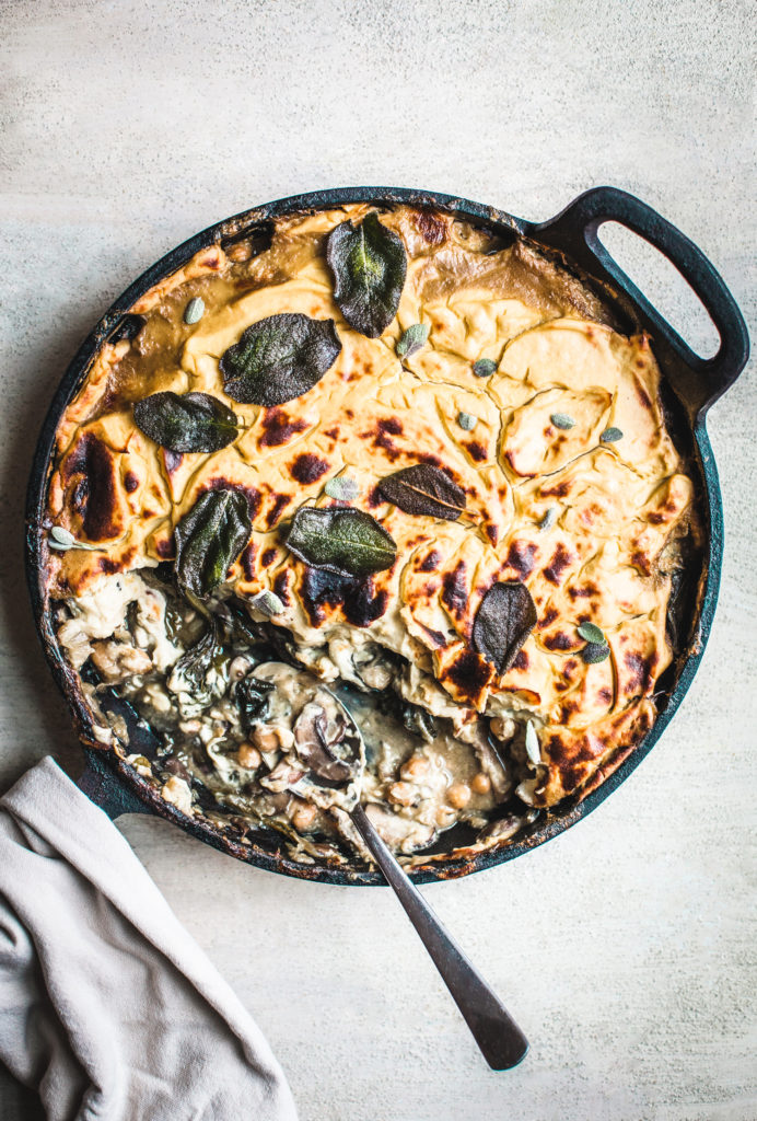 Mushroom and Onion Cauliflower Bake from Whole Food Cooking Every Day