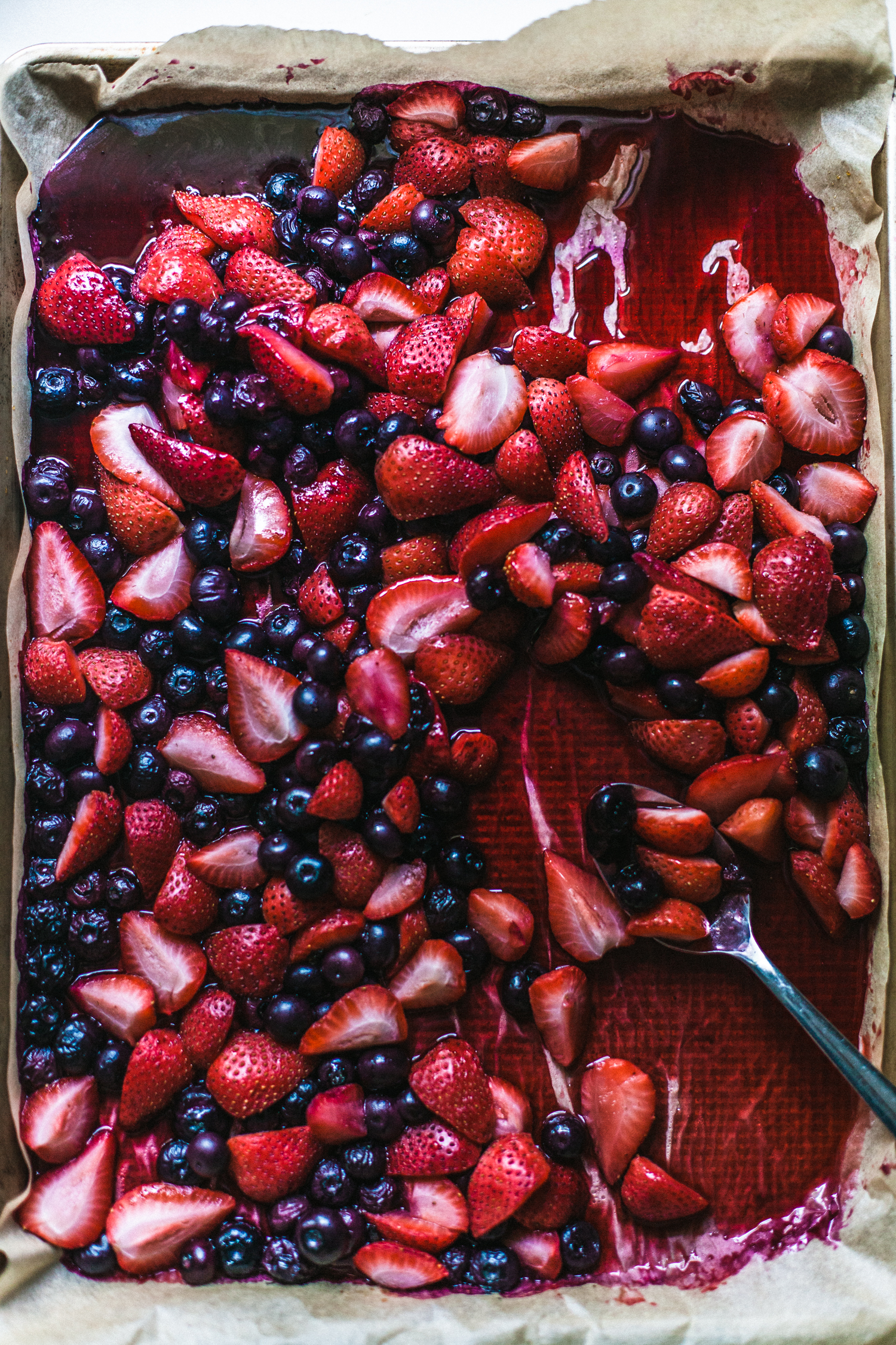 Roasted Berry Sorbet - Golubka Kitchen