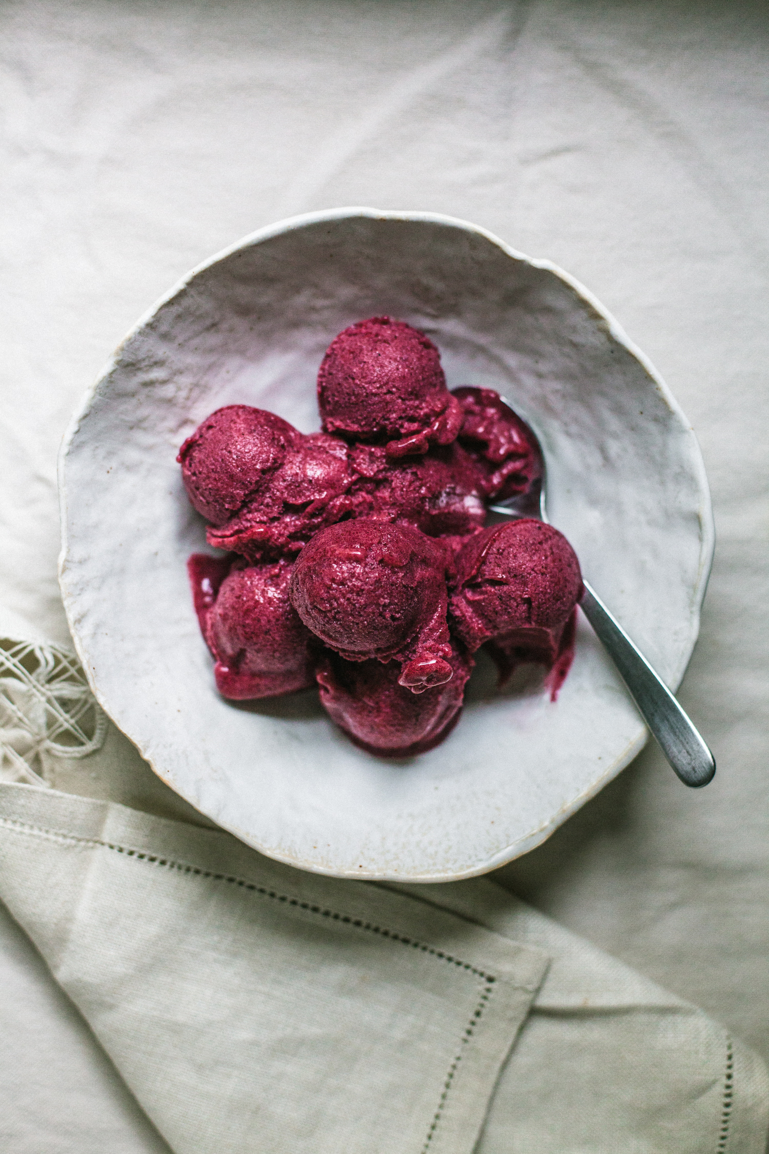 Roasted Berry Sorbet - Golubka Kitchen